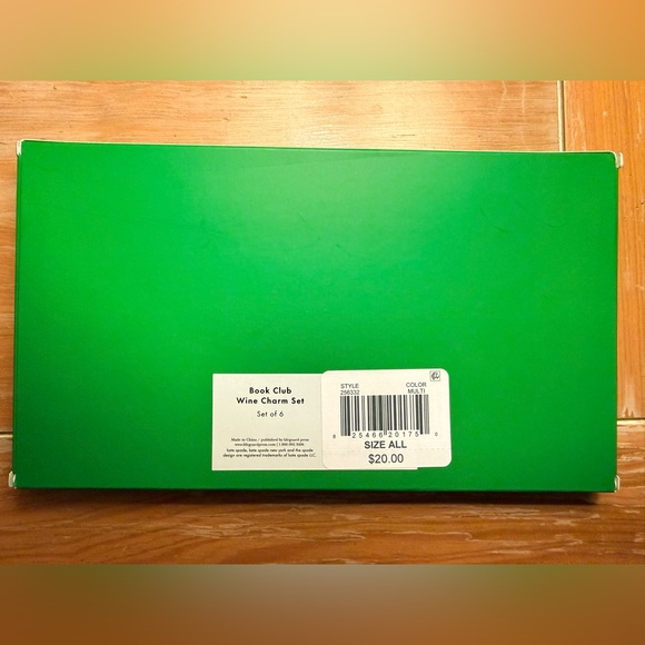 ♠️ Kate Spade Multicolor Wine Charms Set for book readers. - Picture 3 of 4